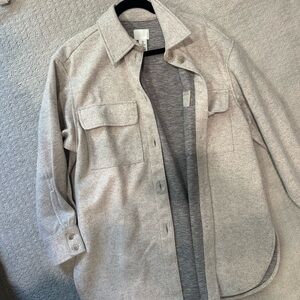 H&M Light Gray Casual Button Down Shirt